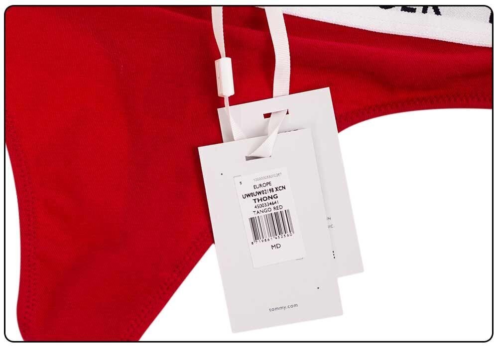 Naiste stringid Tommy Hilfiger THONG RED UW0UW02198 XCN 25552 цена и информация | Naiste aluspüksid | kaup24.ee