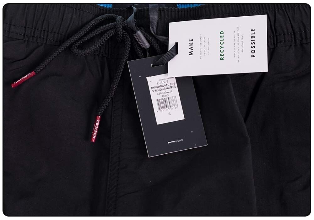 Meeste lühikesed püksid Tommy Hilfiger SF MEDIUM DRAWSTRING BLACK UM0UM02041 BDS 25724 hind ja info | Meeste lühikesed püksid | kaup24.ee