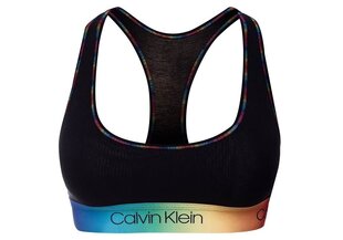 Женский спортивный бюстгальтер Bralette Calvin Klein, без подкладки, чёрный, QF6538E UB1 28383 цена и информация | Спортивная одежда для женщин | kaup24.ee