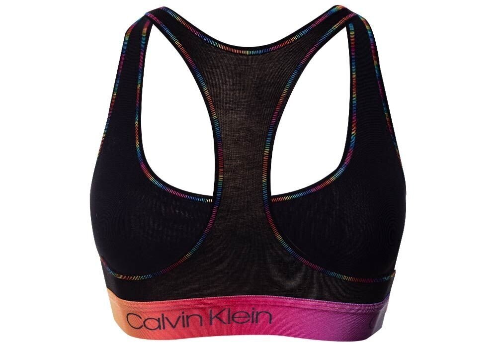 Naiste spordirinnahoidja Bralette Calvin Klein, ilma polsterduseta, must, QF6538E UB1 28383 цена и информация | Naiste spordiriided | kaup24.ee