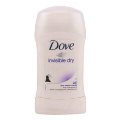 Смазывающий дезодорант Dove Invisible Dry stick, 40 мл цена и информация | Дезодоранты | kaup24.ee