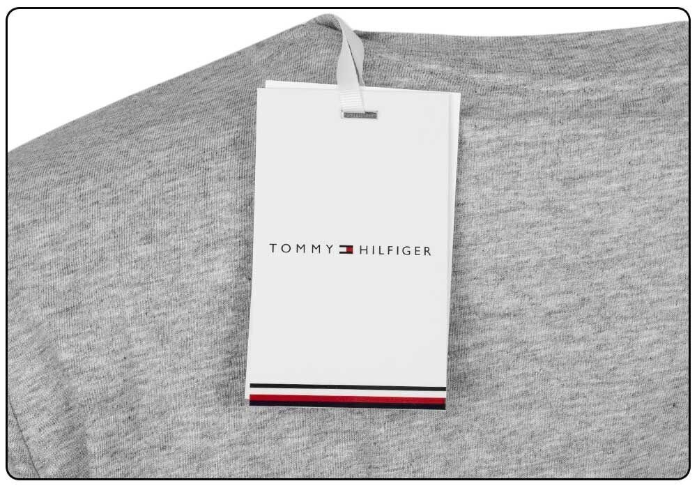 T-särk V-kaelusega Tommy Hilfiger HERITAGE, hall, WW0WW24969 039 27766 hind ja info | Naiste T-särgid, topid | kaup24.ee