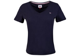 Naiste liibuv T-särk Tommy Hilfiger TJW, V-kaelus, tumesinine, DW0DW09195 C87 28147 hind ja info | Naiste T-särgid | kaup24.ee