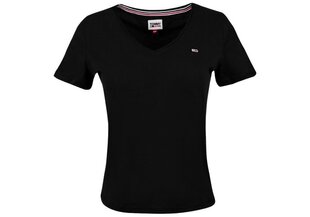 Naiste liibuv T-särk Tommy Hilfiger TJW, V-kaelus, must, DW0DW09195 C87 2815 цена и информация | Женские футболки | kaup24.ee