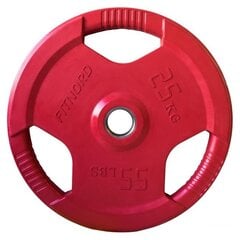 Весовой диск 25 кг, FitNord Tri Grip Olympic цена и информация | Гантели, гири, штанги | kaup24.ee