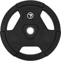 Raskusketas 25 kg, FitNord Tri Grip Black цена и информация | Гантели, гири, штанги | kaup24.ee