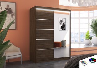 Kapp LED-valgustusega ADRK Furniture Limbo, pruun hind ja info | Kapid | kaup24.ee