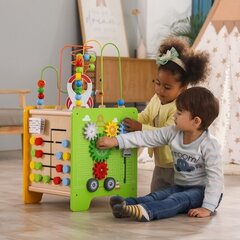 Suur puidust tegevuskuubik - sorteerija lastele Viga hind ja info | Imikute mänguasjad | kaup24.ee
