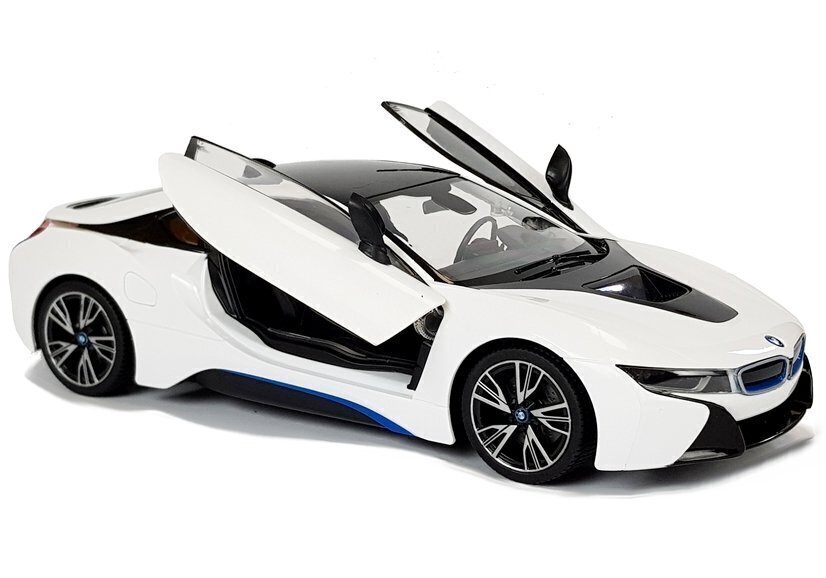 Kaugjuhitav BMW i8 1:14 - Automaatuksed - Rastar hind ja info | Poiste mänguasjad | kaup24.ee