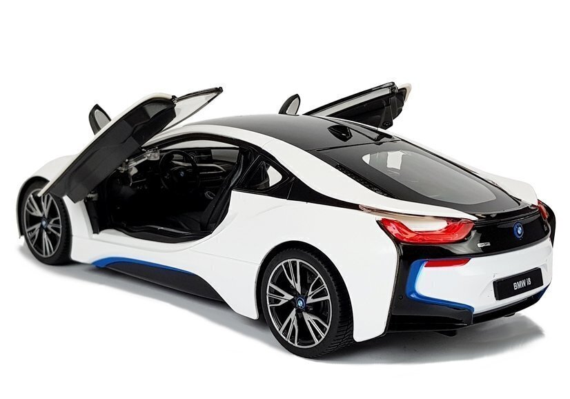 Kaugjuhitav BMW i8 1:14 - Automaatuksed - Rastar hind ja info | Poiste mänguasjad | kaup24.ee