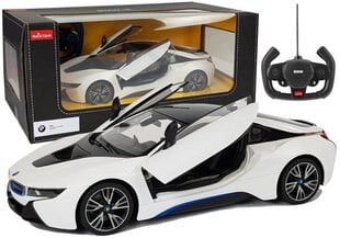Kaugjuhitav BMW i8 1:14 - Automaatuksed - Rastar hind ja info | Poiste mänguasjad | kaup24.ee