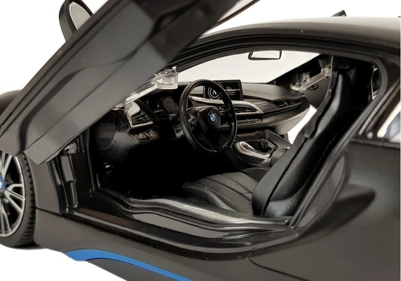 Kaugjuhitav BMW i8 1:14 - Automaatuksed - Rastar hind ja info | Poiste mänguasjad | kaup24.ee