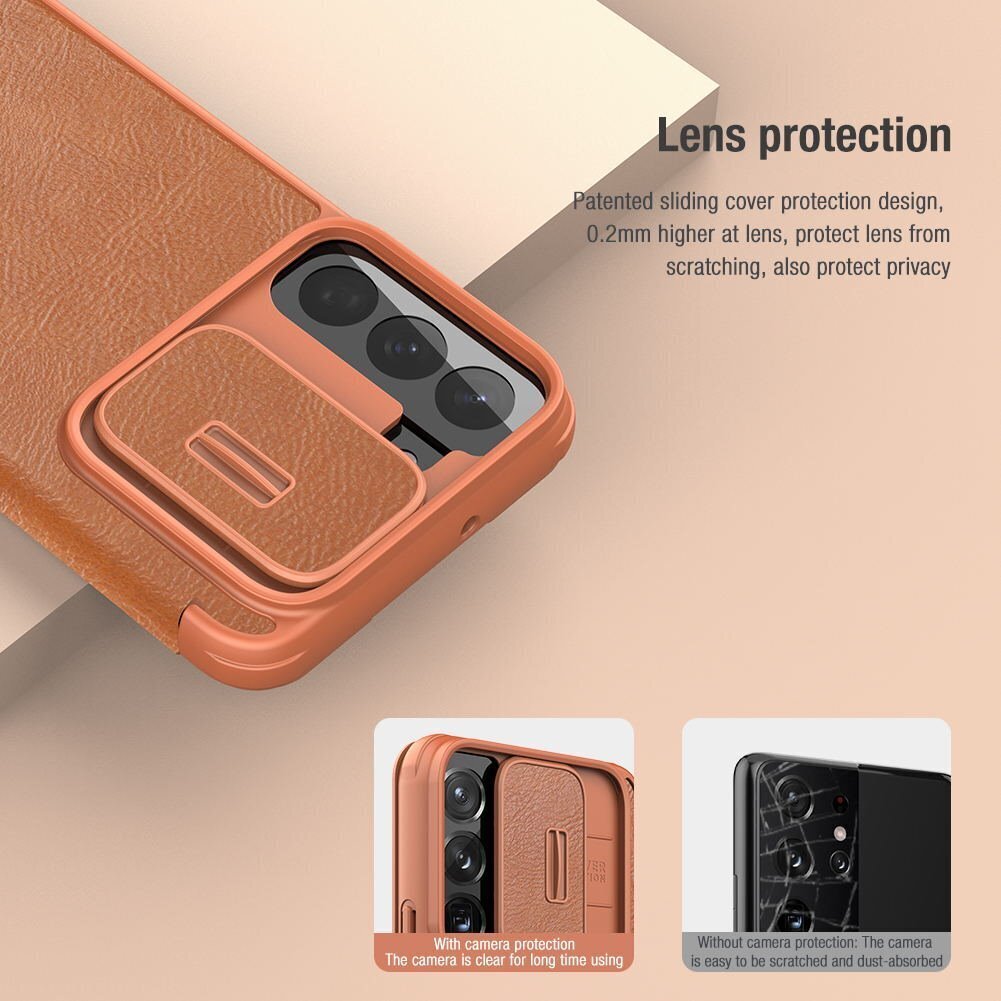 Kaaned Nillkin Qin Book PRO Case for Samsung Galaxy S22 must цена и информация | Telefoni kaaned, ümbrised | kaup24.ee