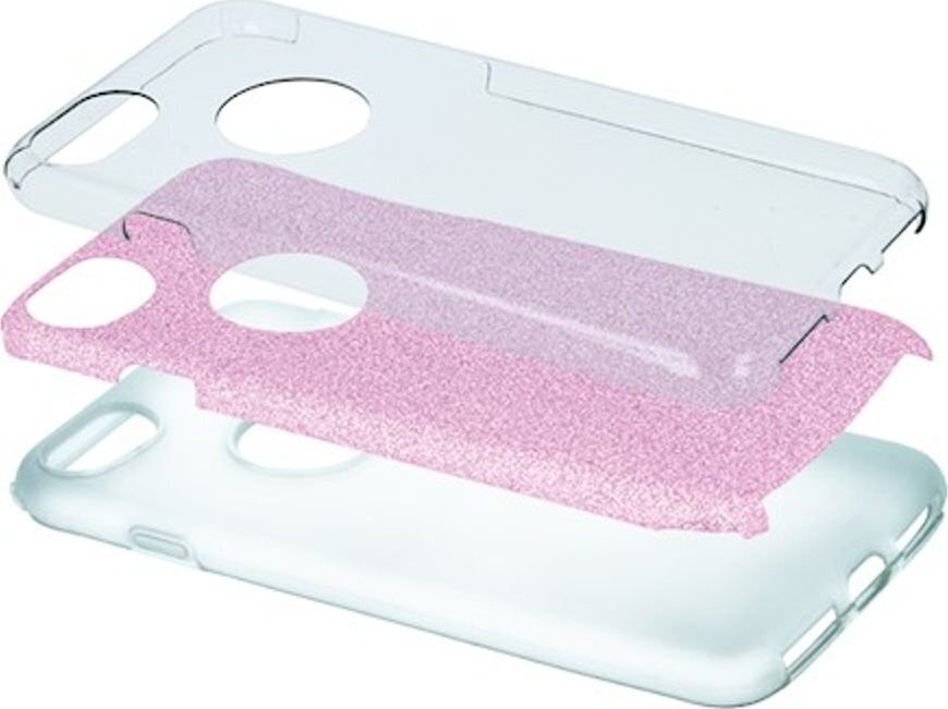 Glitter 3in1 case, telefonile iPhone XR, roosa hind ja info | Telefoni kaaned, ümbrised | kaup24.ee