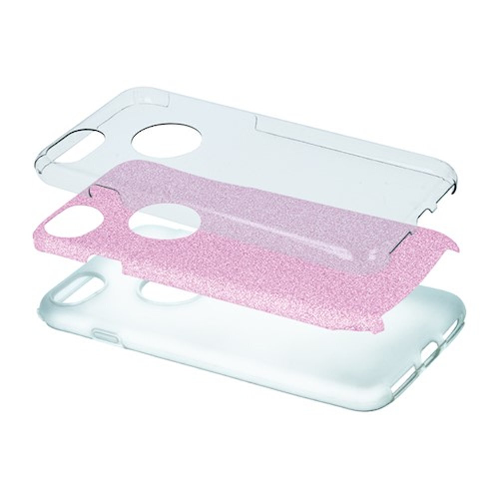 Glitter 3in1 case, hõbedane iPhone X / iPhone XS, roosa hind ja info | Telefoni kaaned, ümbrised | kaup24.ee