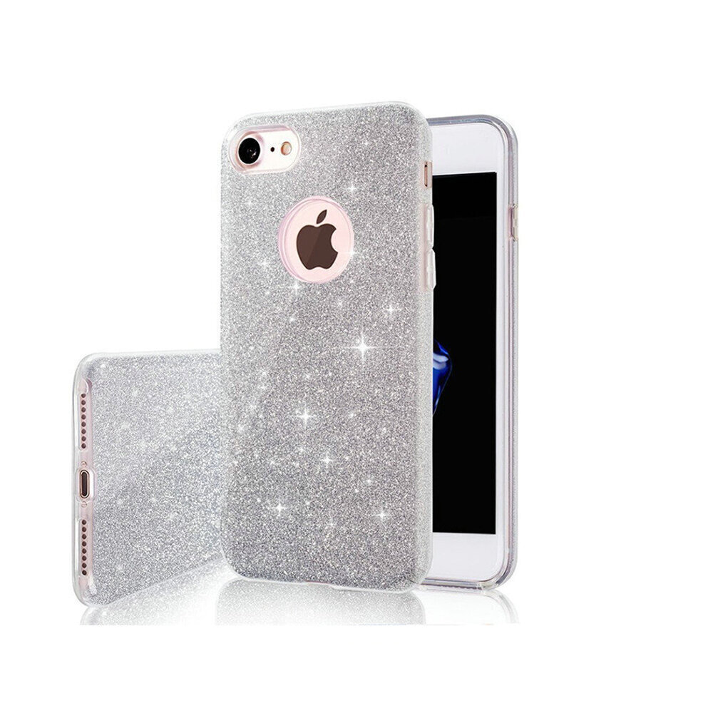 Glitter 3in1 case, telefonile IPhone 12 Mini, hõbedane цена и информация | Telefoni kaaned, ümbrised | kaup24.ee