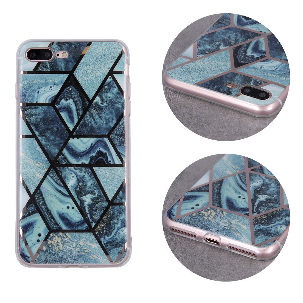 Geometric Marmur Case, telefonile iPhone 12 Pro Max, sinine цена и информация | Telefoni kaaned, ümbrised | kaup24.ee