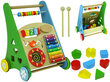 Värvikas puidust käimistugi, geomeetrilised kujud, helmed hind ja info | Imikute mänguasjad | kaup24.ee