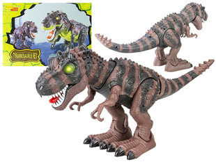 Интерактивный динозавр - Тираннозавр Rex, коричневый цена и информация | MUST Металлическая бутылочка с Ярким рисунком (без BPA) (500ml) для мальчиков от 3+ лет Серая с Машинкой | kaup24.ee