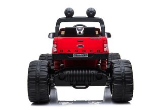 Kahekohaline elektriauto 4x4 Ford Ranger Monster Truck, punane hind ja info | Laste elektriautod | kaup24.ee