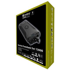 Sandberg 420-64 Survivor Powerbank 7in1 72000mAh цена и информация | Зарядные устройства Power bank | kaup24.ee