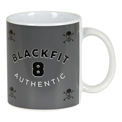 Velika Šalica BlackFit8 Skull Keraamiline tass, Must Hall (350 ml) hind ja info | Klaasid, tassid ja kannud | kaup24.ee