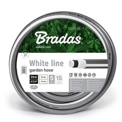 Шланг садовый WHITE LINE 3/4'-30 m, серый цена и информация | Оборудование для полива | kaup24.ee