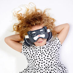 Мягкая подушка для путешествий и маска для глаз - Dog Squad Round цена и информация | Женские пижамы, ночнушки | kaup24.ee