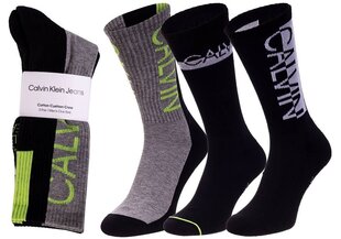 Meeste pikad sokid Calvin Klein SOCKS, mustad, 3 paari, mustad, 100002996 001 27978 hind ja info | Meeste sokid | kaup24.ee