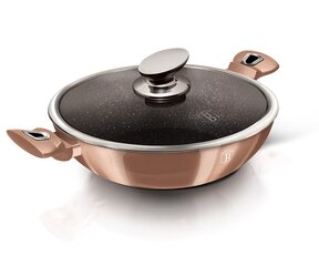 GRANIIIT WOK FRUIT 30cm BERLINGER HAUS BH-7100 ROSE GOLD цена и информация | Кастрюли, скороварки | kaup24.ee