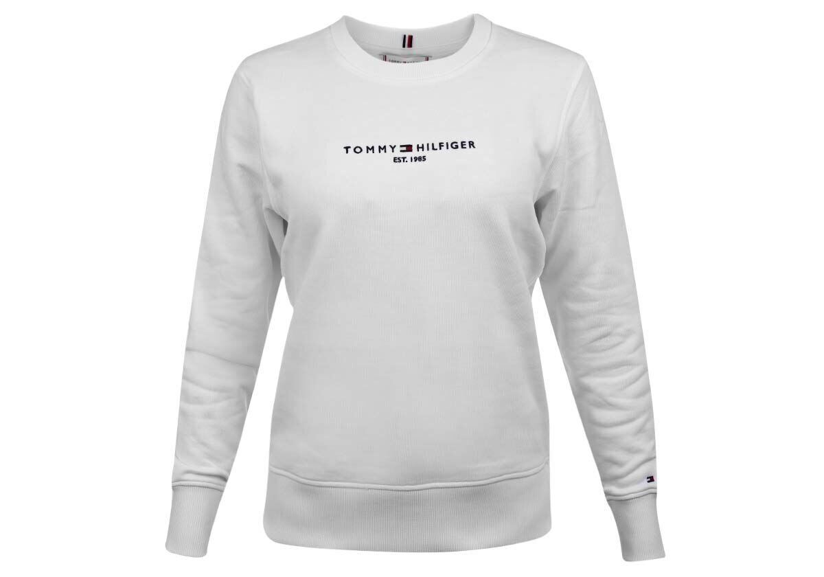 Naiste dressipluus Tommy Hilfiger TH ESS HILFIGER C-NK SWEATSHIRT WHITE WW0WW28220 YBR 25586 цена и информация | Naiste kampsunid | kaup24.ee