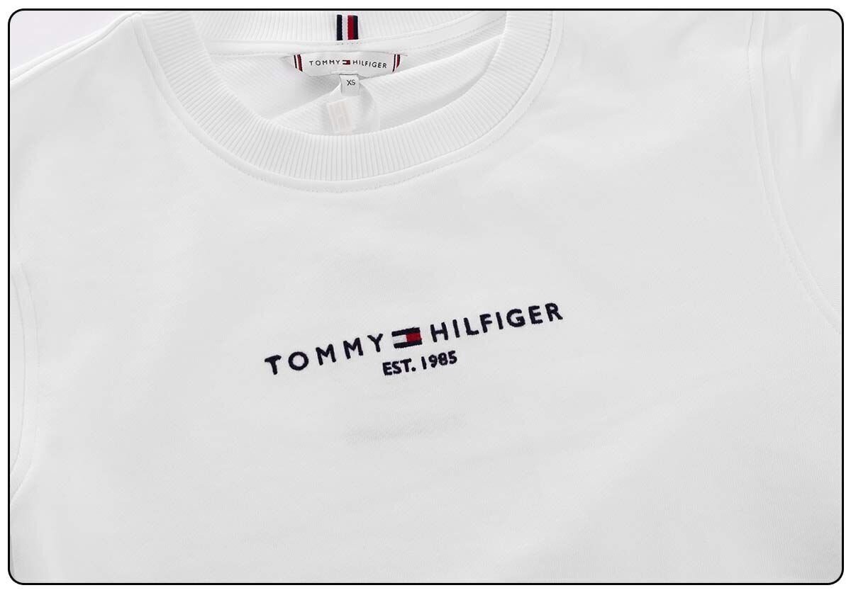 Naiste dressipluus Tommy Hilfiger TH ESS HILFIGER C-NK SWEATSHIRT WHITE WW0WW28220 YBR 25586 цена и информация | Naiste kampsunid | kaup24.ee
