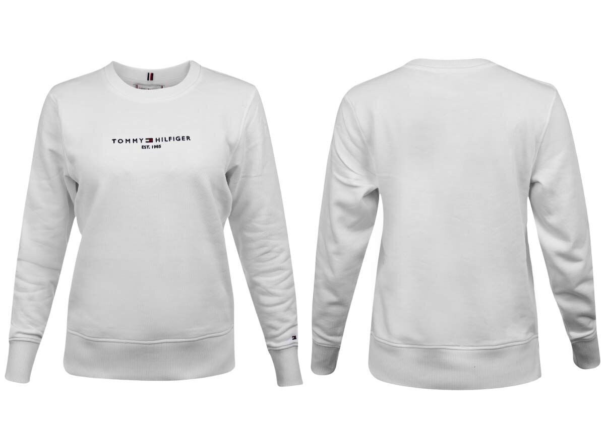 Naiste dressipluus Tommy Hilfiger TH ESS HILFIGER C-NK SWEATSHIRT WHITE WW0WW28220 YBR 25586 цена и информация | Naiste kampsunid | kaup24.ee