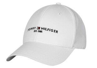 Бейсболка Tommy Hilfiger TH ESTABLISHED CAP, белая, AM0AM07352 YCF 37841 цена и информация | Мужские шарфы, шапки, перчатки | kaup24.ee