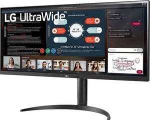 LCD Monitor|LG|34WP550-B|34"|21 : 9|Panel IPS|2560x1080|21:9|60Hz|Matte|5 ms|Height adjustable|Tilt|Colour Black|34WP550-B hind ja info | LG Arvutid ja IT- tehnika | kaup24.ee