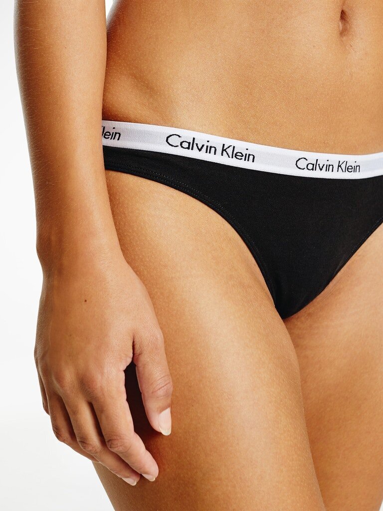 CALVIN KLEIN naiste stringid, 3 paari, roosa/must/hall 000QD3587E W5A 42120 цена и информация | Naiste aluspüksid | kaup24.ee