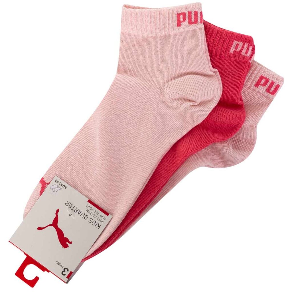 Puma sokid, 3 paari, roosa 907375 29 41727 hind ja info | Poiste sukkpüksid ja sokid | kaup24.ee