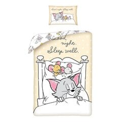 Voodipesukomplekt Tom and Jerry 100 x 135, 2-osaline hind ja info | Beebide ja laste voodipesu | kaup24.ee