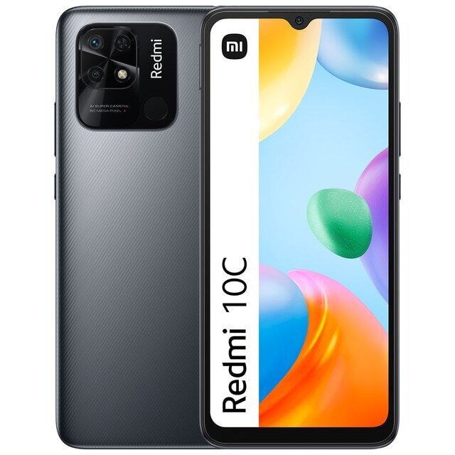 Телефон Xiaomi Redmi 10C Dual SIM 4/128GB,MZB0B2ZEU Graphite Gray.