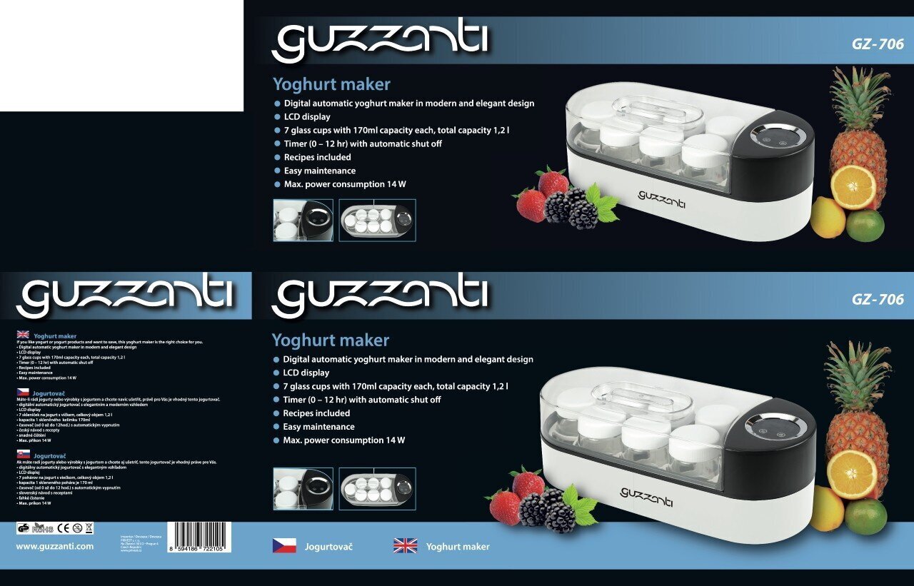 Guzzanti GZ 706 цена и информация | Muu köögitehnika | kaup24.ee