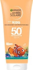 Солнцезащитный крем для детей Garnier Ambre solaire Kids 50SPF 100 мл цена и информация | Кремы от загара | kaup24.ee