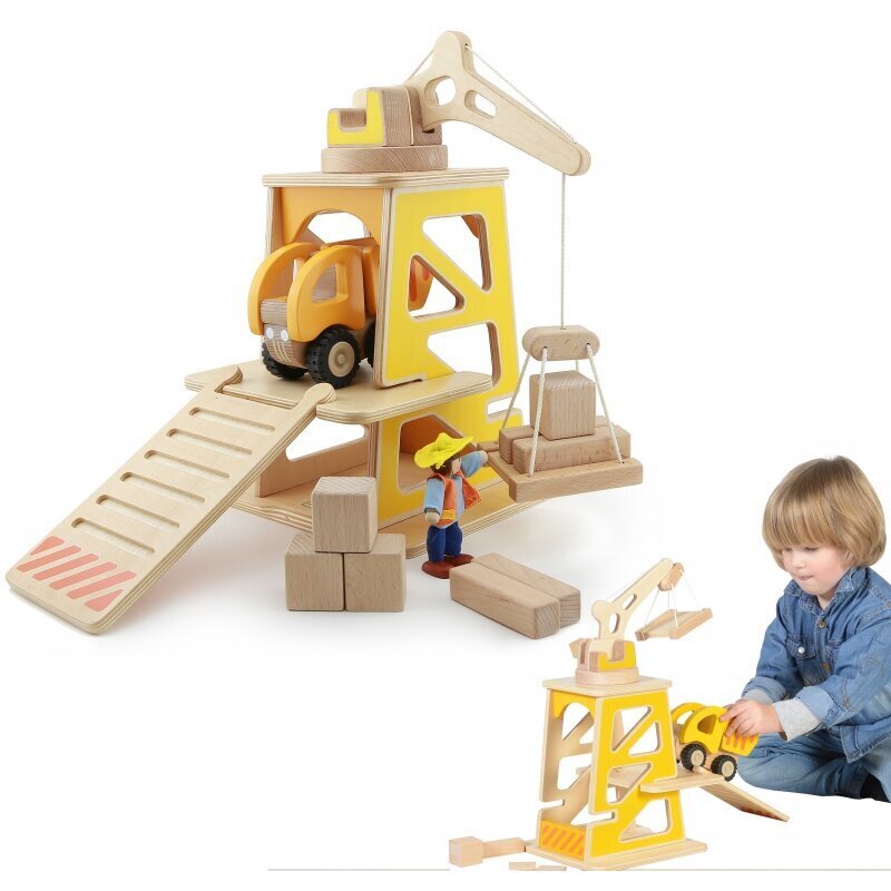 Ehitusplatsi puidust makett Masterkidz hind ja info | Poiste mänguasjad | kaup24.ee