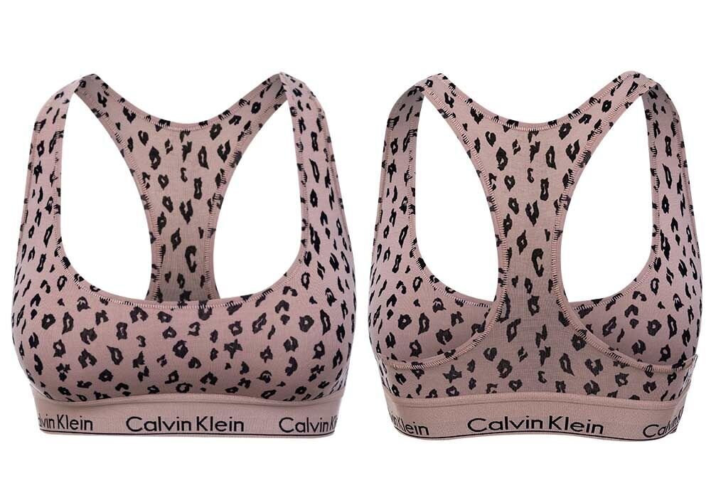 Naiste spordirinnahoidja Bralette Calvin Klein, ilma polsterduseta, beež, F3785E JN6 27474 hind ja info | Rinnahoidjad | kaup24.ee