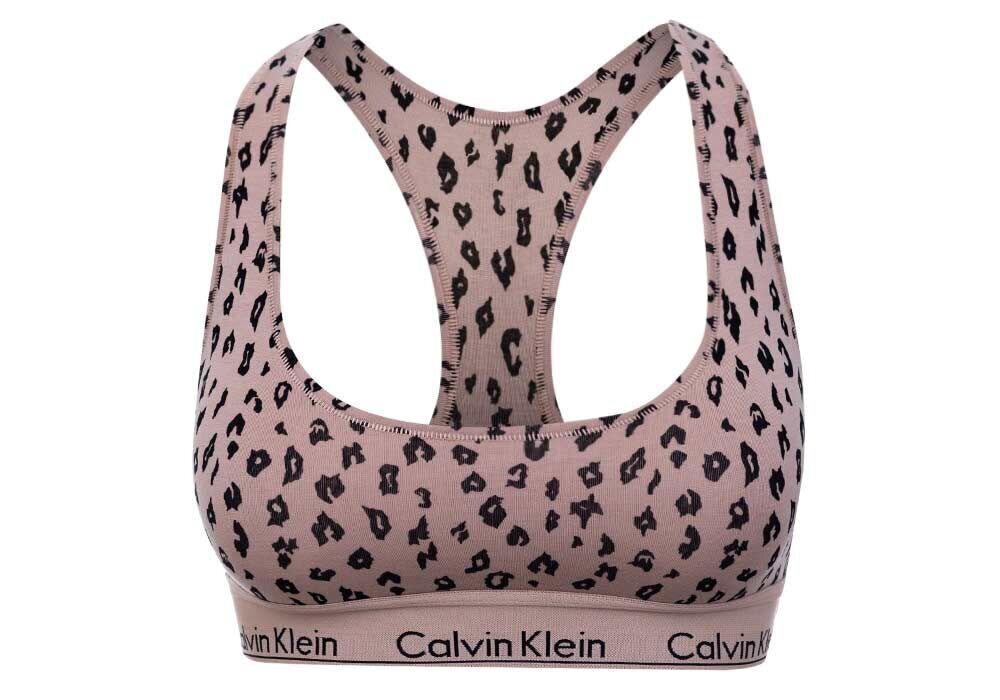 Naiste spordirinnahoidja Bralette Calvin Klein, ilma polsterduseta, beež, F3785E JN6 27474 hind ja info | Rinnahoidjad | kaup24.ee