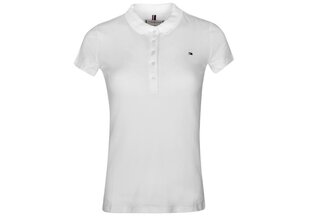 Naiste polosärk Tommy HilfigerHERITAGE SHORT SLEEVE SLIM POLO WHITE 1M57636661 100 27155 hind ja info | Naiste T-särgid, topid | kaup24.ee