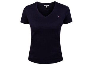Женская футболка Tommy Hilfiger T-SHIRT SP SLIM SOLID V-NK TOP SS NAVY WW0WW30511 DW5 26512 цена и информация | Женские футболки | kaup24.ee