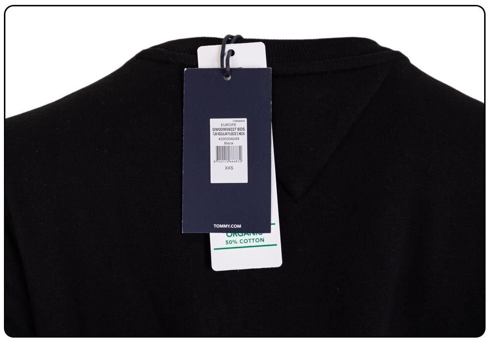 Naiste dressipluus Tommy Hilfiger TJW REGULAR FLEECE C NECK BLACK DW0DW09227 BDS 27026 hind ja info | Naiste kampsunid | kaup24.ee