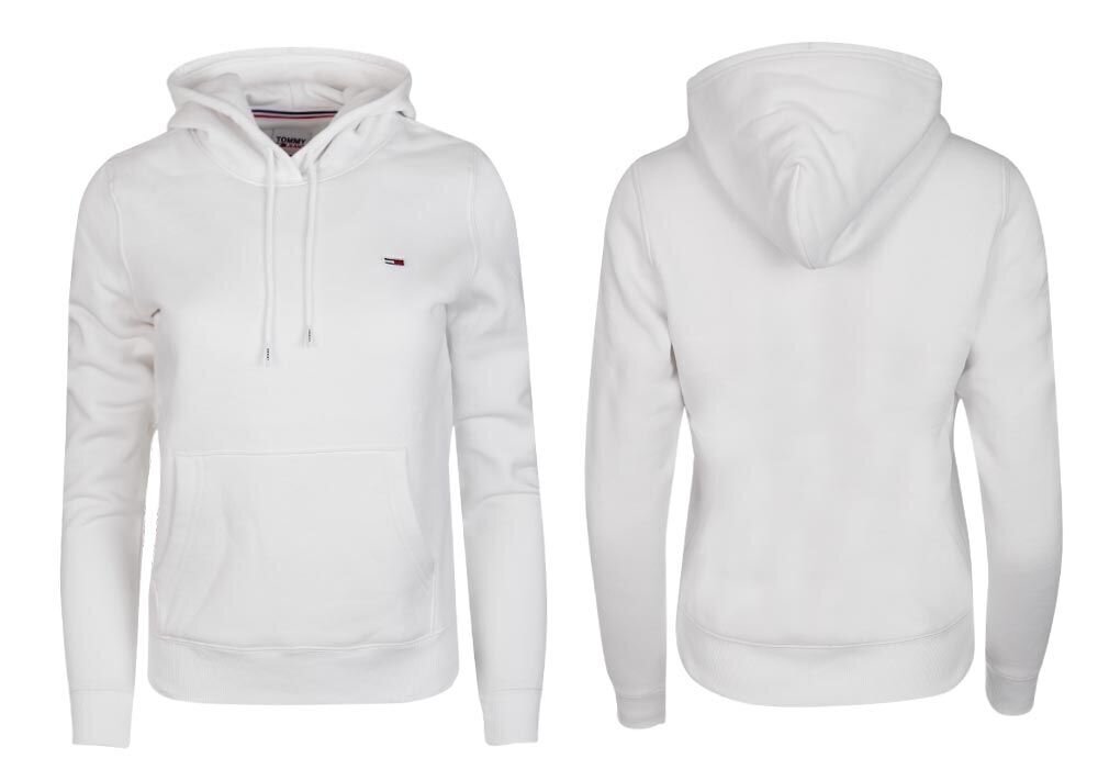 Naiste dressipluus Tommy Hilfiger TJW REGULAR FLEECE HOODIE WHITE DW0DW09228 YBR 27126 цена и информация | Naiste kampsunid | kaup24.ee