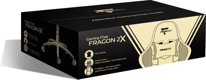 Mänguritool FragOn 2X Series, must hind ja info | Kontoritoolid | kaup24.ee