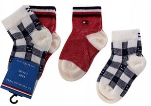Детские носки Tommy Hilfiger, 2 пары, красные/темно-синие/белые 100002321 001 38313 цена и информация | Носки, колготки для мальчиков | kaup24.ee